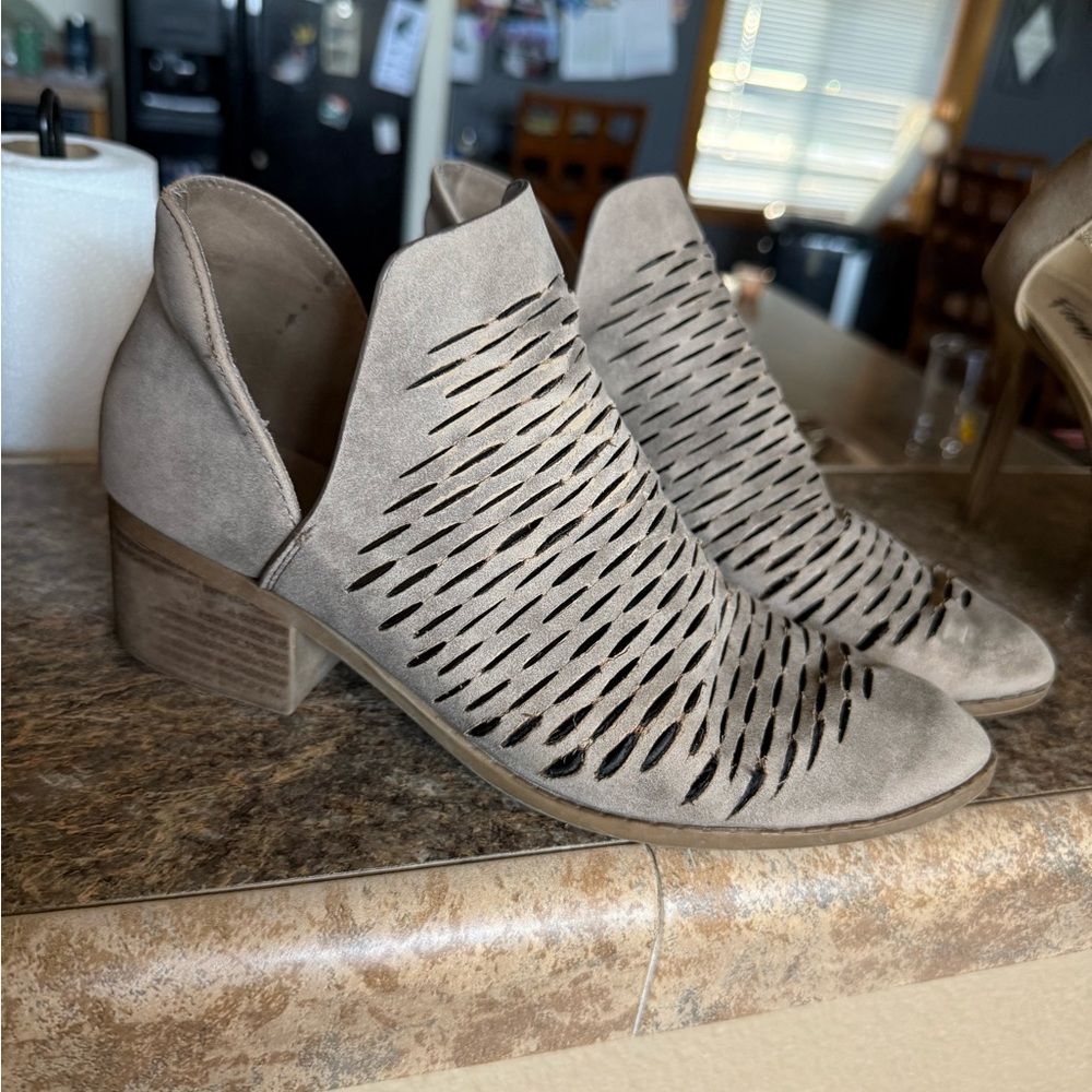 Women's Taupe Ankle Booties